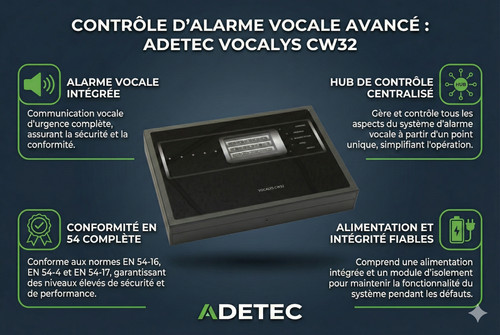Adetec vocalys cw32 centrale - cw32,