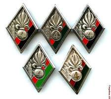 LEGION ETRANGERE 5 variantes de dos  du 4° R.E.I.  Drago G. 2816, Balme,