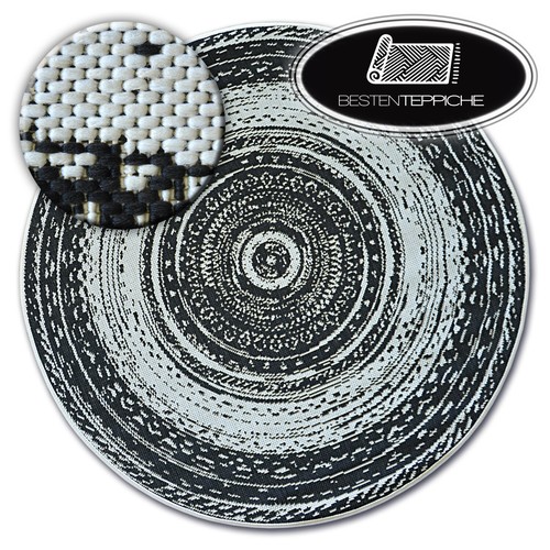 Tapis rond moderne - rond, sisal