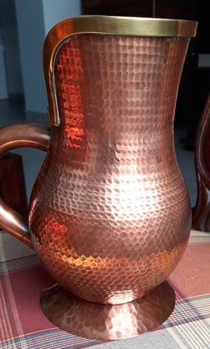 Vase pichet cuivre rouge - pichet,