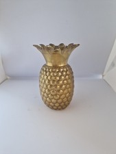 Vase Ananas  Vintage En Laiton