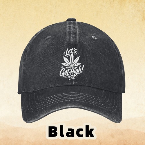 Cannabis leaf dad - leaf, retro