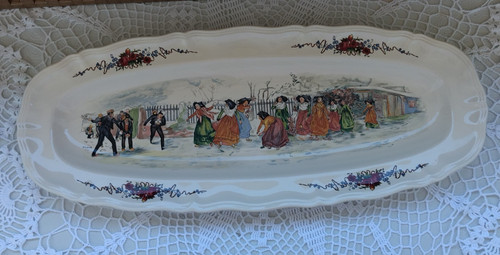 Rare grand plat ovale - rare, de