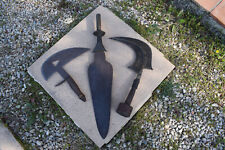 art africain lot de trois couteaux anciens afrique