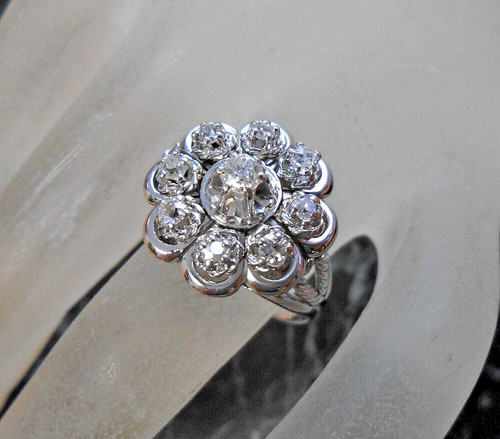 Bague blanc 18k sertie - sertie, de