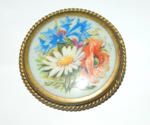 Jolie broche limoges signé - jolie, en