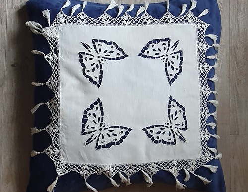 Linge ancien dessus - dessus, d'oreiller