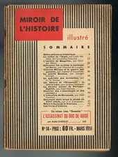 MIROIR DE L'HISTOIRE N°14 MARS 1951 - ÉTAT CORRECT