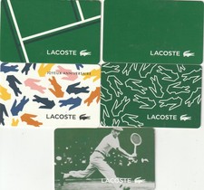 CARTE CADEAU  GIFT CARD -  ## Lacoste  ## (France)