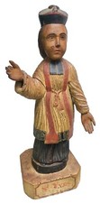 Sculpture Saint Yves bois polychrome d'époque XVIII Saint Breton
