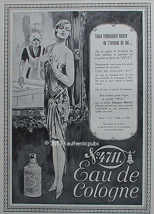 Publicite eau cologne 4711 - eau,