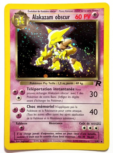 Alakazam obscur holo swirl - obscur,