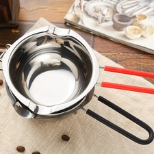  2 Pcs Creuset À Chocolat Fondre Mélatage Au En Acier Inoxydable Beurre Fusion