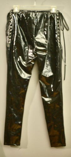 Akira shiny black vinyl - vinyl, pants