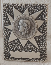 Medaille plaque bronze - plaque,