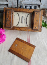 ANCIEN INSTRUMENT DE MESURE TENSIOMETRE VOLTMETRE EN BOIS