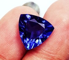 Naturel Tanzanite Bleue 9 CT Trillion Forme Ample Pierre Précieuse Certifié R486