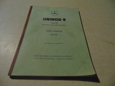 UNIMOG S type 404 manuel d entretien moteur essence D8 2,2 l 80 CV en français