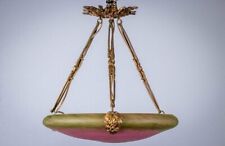 Lustre signé Schneider bronze