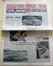 L'AUTO-JOURNAL n°205 de 1/09/1958 La 650 soviétique / Rushmatic Simca/ Salon