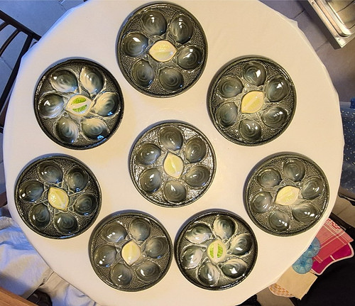 Assiettes huitres 8 - à,