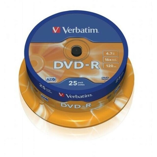 Spindle dvd r verbatim - 4x, 25