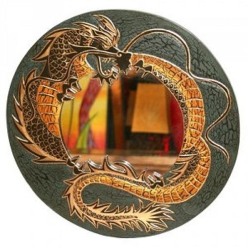 Miroir rond dragon - miroir, 60