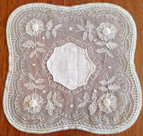 Napperon ancien tulle - napperon, -ancien