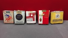 Lot de 5 paquets de cigarettes vides PEU COURANTS  (Anciens - vintage)