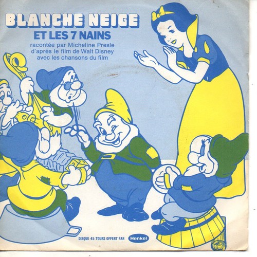 Tours vinyle blanche neige - 45,