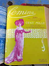 REVUE Fémina illustrée Mode 15 Nov. 1901 /1902   / 1903 Complète