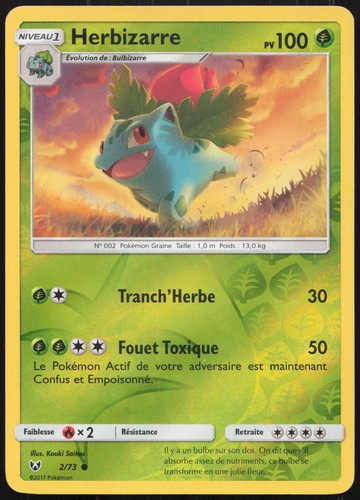 Carte pokémon herbizarre 73 - carte,