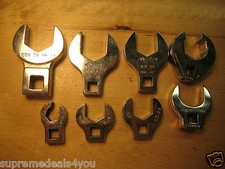 OUTILS SNAP ON ET MAC 8 PIÈCES CLÉS À PIED D'OIE À EXTRÉMITÉ OUVERTE STANDARD ET MÉTRIQUE (IL)