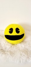 Peluche Pac-Man jaune vintage 24 cm – décoration geek rétro – très bon état
