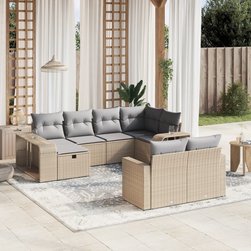Salon jardin avec coussins - salon,
