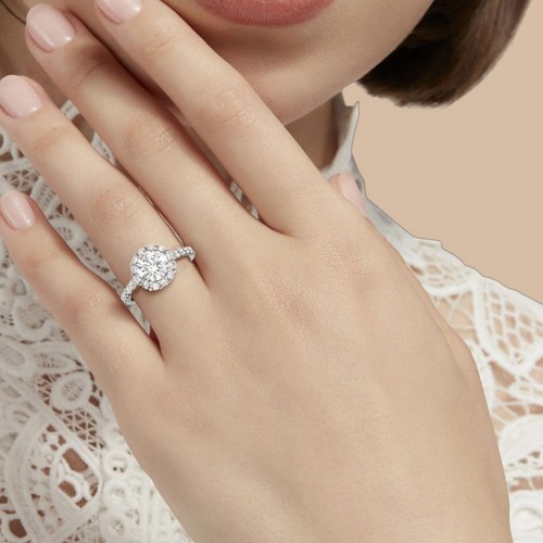 Bague diamant designer taille