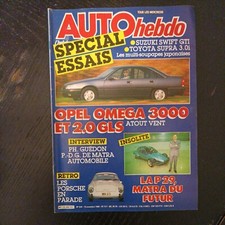 AUTO HEBDO 549 toyota supra 3.0 i opel omega 3000 2.0 i gls suzuki swift gti 