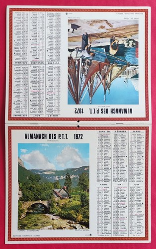 Calendrier almanach des postes - calendrier,