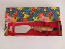 Vintage  Couteau Pelle à gâteau Années 60 70  Patte De Chevreuil 