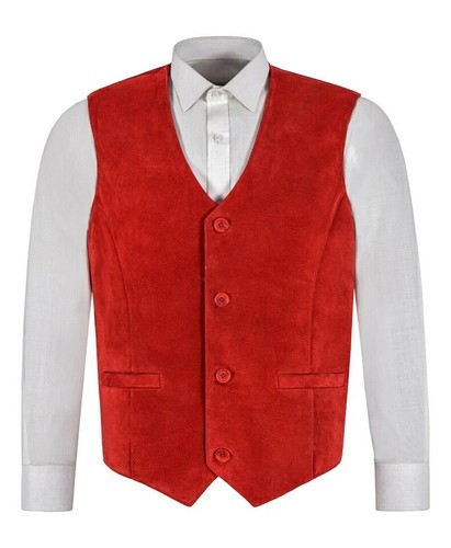 Manteau gilet homme daim cuir