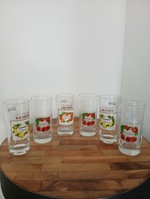 Lot de 6 verres Sirop Le Monin