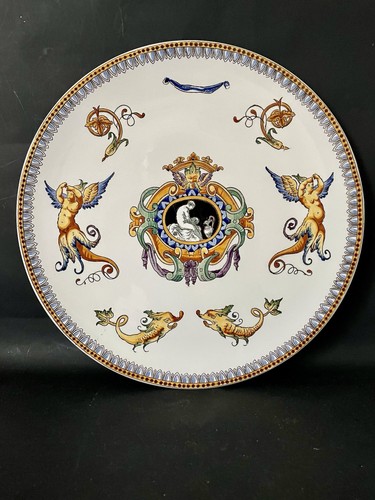 Grand plat faience gien - faience, de