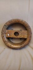 Ancienne roue d entrainement en bois Vintage
