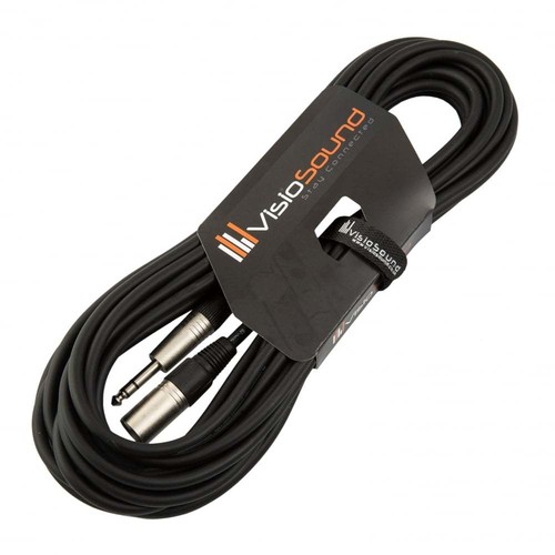 Câble xlr mâle jack trs - câble,