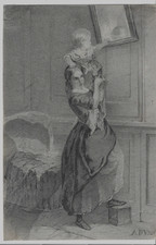 DESSIN ANCIEN XIXè ANTHONY DE