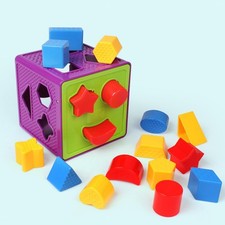 Jouet de trieur de bébé jouet de trieur de forme de Cube coloré pour enfants