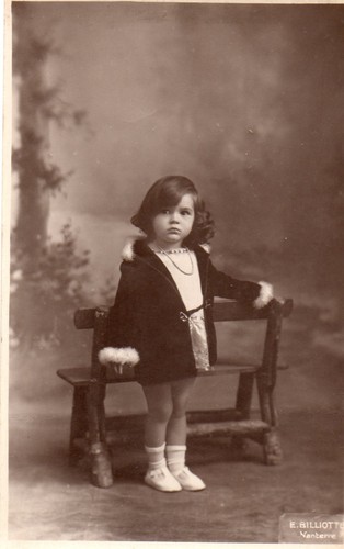 Bj317 carte photo - bj317, vintage