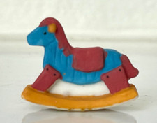 Fève Mat Cheval à bascule coloré jouet ancien ⭐French charm Galette des Rois