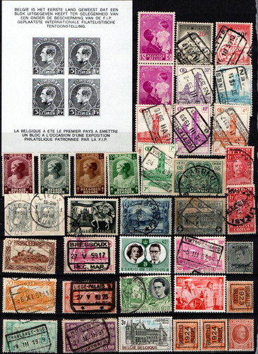 Belgique lot de timbres - belgique,