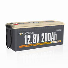 Power Queen Batterie Lithium12V 200Ah Batterie LiFePO4 avec BMS 100A Pour Marine